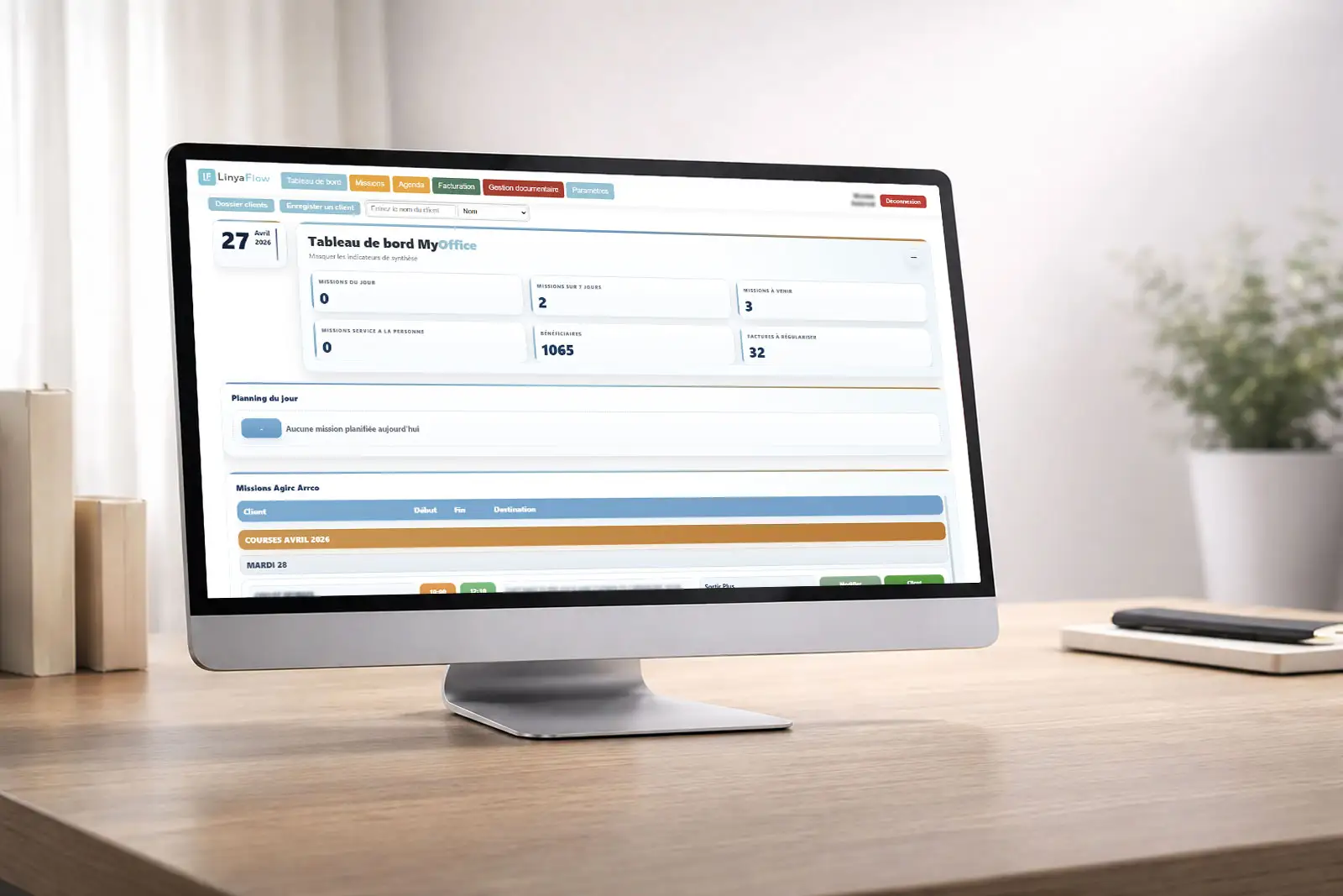 Application SaaS LinyaFlow sur mesure