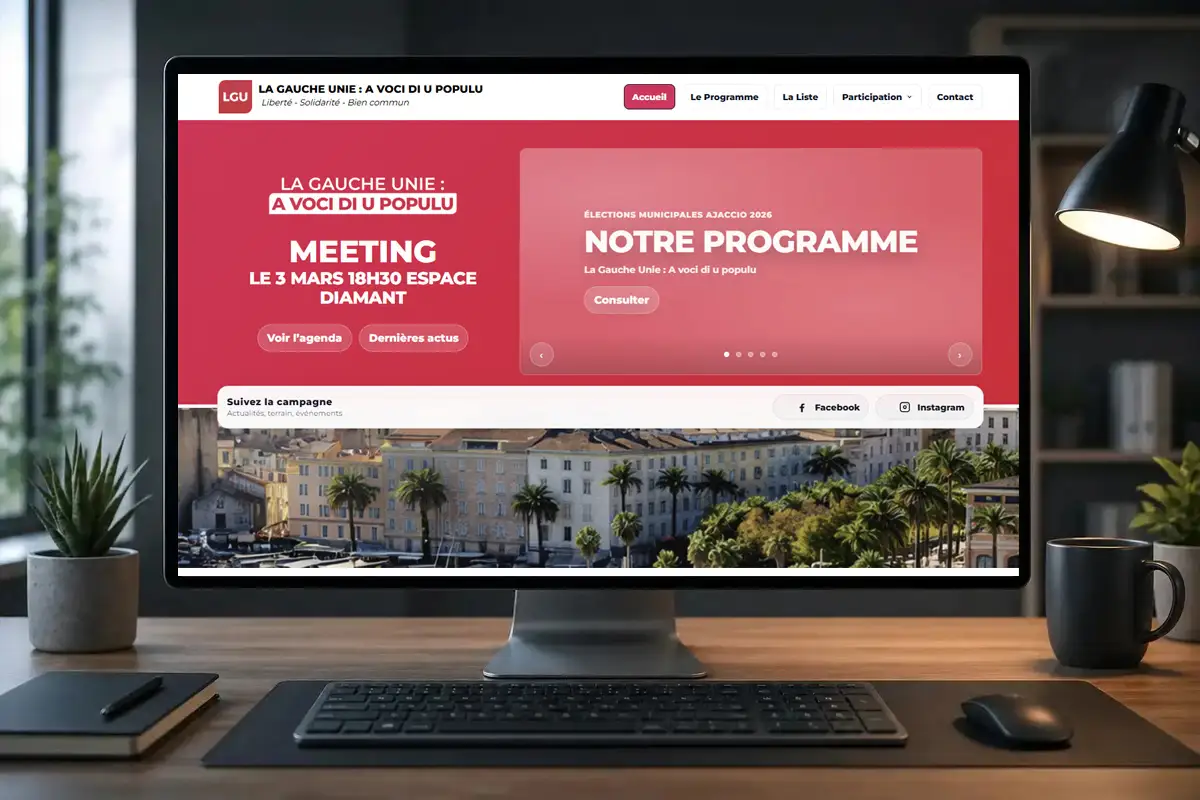 Interface de publication des actualités et des événements