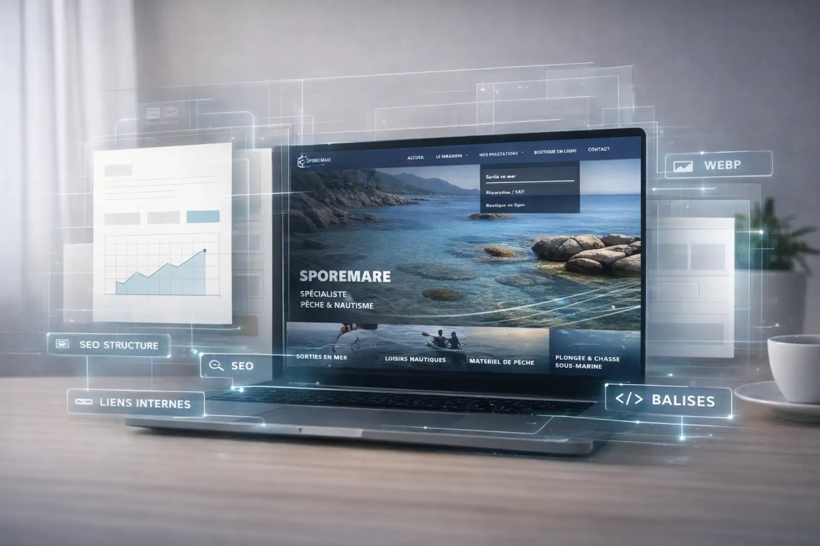 Audit SEO technique Google Lighthouse score 100 performance accessibilité